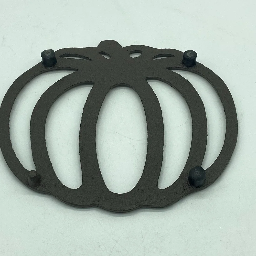 Cast Iron Pumpkin‎ Trivet Rustic Fall Kitchen Decor Thanksgiving Farmhouse Table